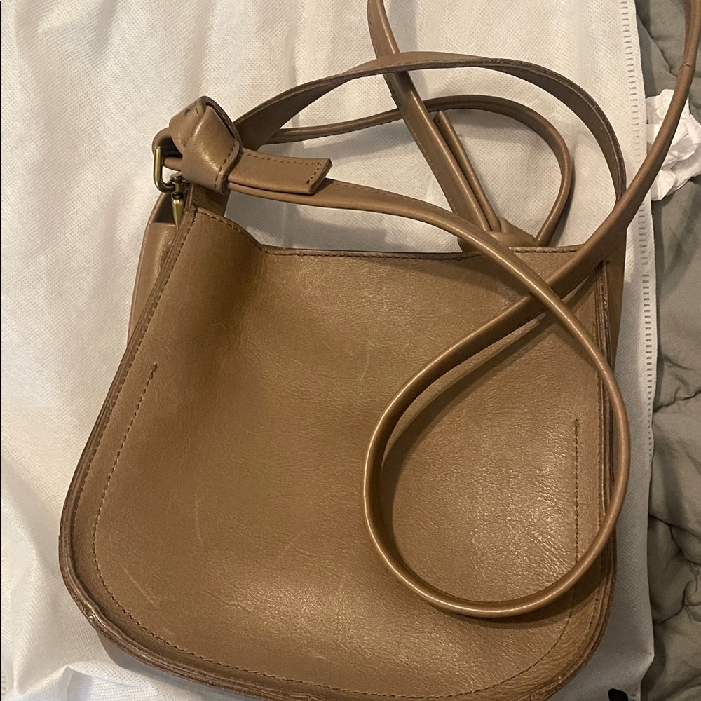 Madewell Tan Leather Crossbody Bag